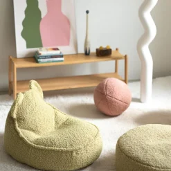 Online Wigiwama Pouf ours Matcha molletonné