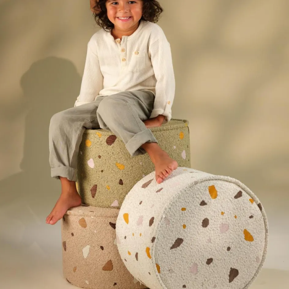 Pouf Terrazzo Sand|Wigiwama Outlet