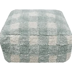 Clearance Lorena Canals Pouf Vichy bleu-vert