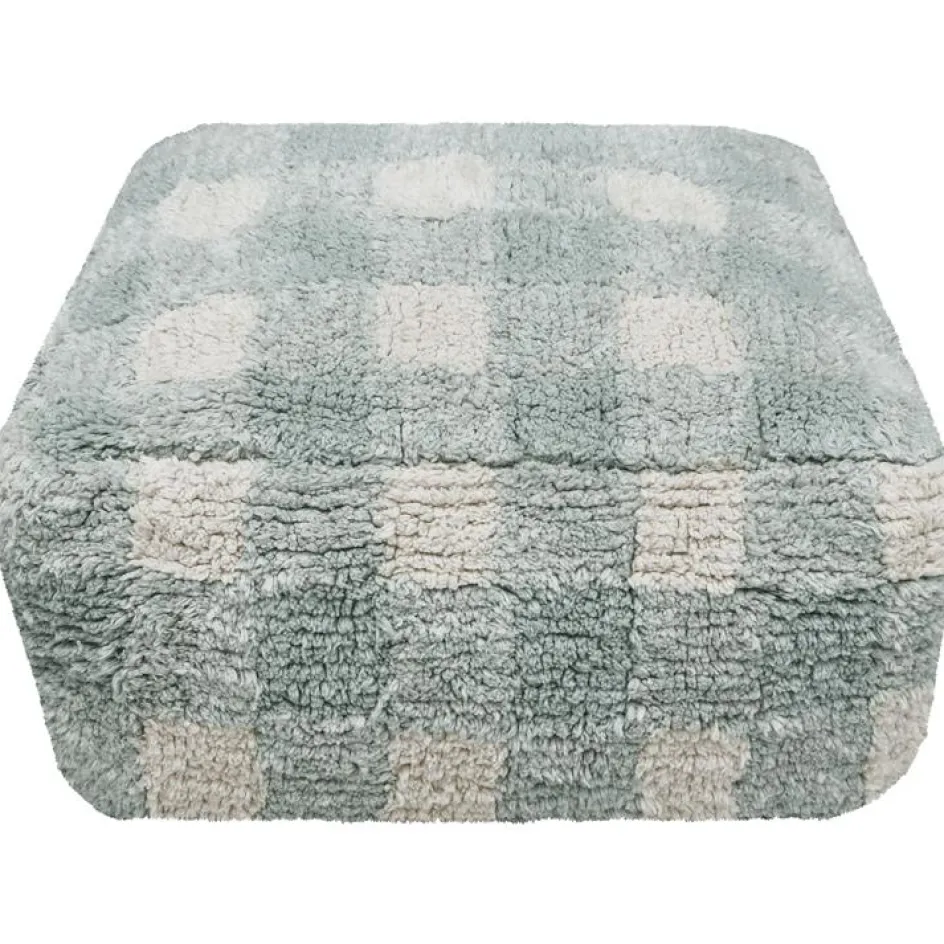 Clearance Lorena Canals Pouf Vichy bleu-vert