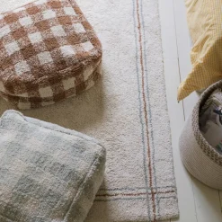 Clearance Lorena Canals Pouf Vichy bleu-vert