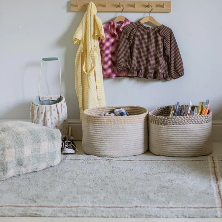 Clearance Lorena Canals Pouf Vichy bleu-vert