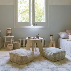 Clearance Lorena Canals Pouf Vichy bleu-vert