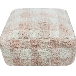 Outlet Lorena Canals Pouf Vichy rose