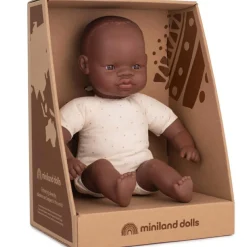 Best Miniland Poupée bébé africain (32 cm)