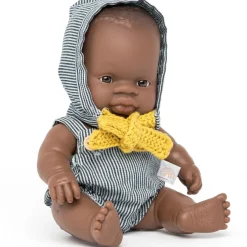 Best Miniland Poupée bébé garçon africain (21 cm)