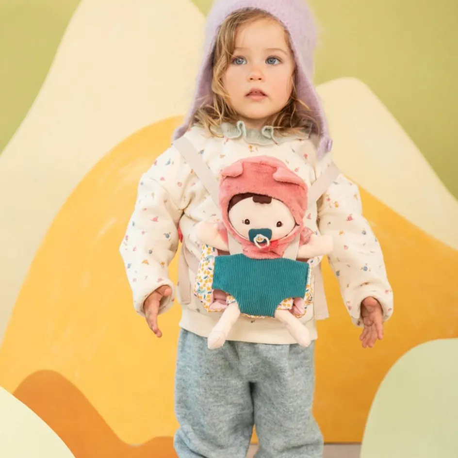 Hot Lilliputiens Poupée Jeanne et son porte bébé