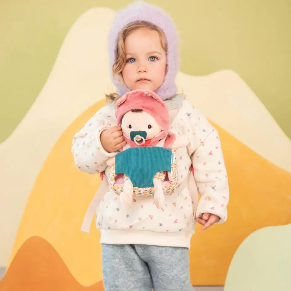 Hot Lilliputiens Poupée Jeanne et son porte bébé