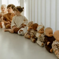 Outlet Atelier Wagram Poupée Romy avec tenue col Gaze Léopard Marron