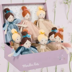 Clearance Moulin Roty Poupée souple Petite fée or (30 cm)