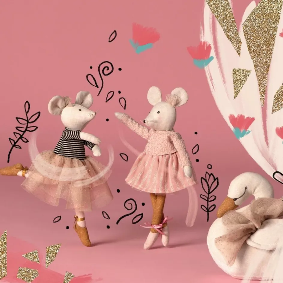 Hot Moulin Roty Poupée souple souris Anna La petite école de danse (28 cm)