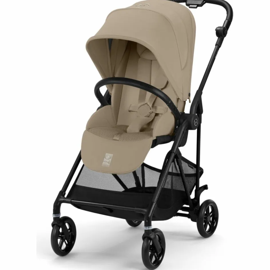 Poussette compacte Melio Carbon Almond Beige|Cybex Outlet