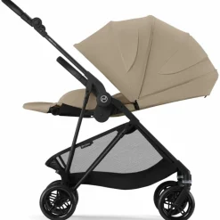 Poussette compacte Melio Carbon Almond Beige|Cybex Outlet