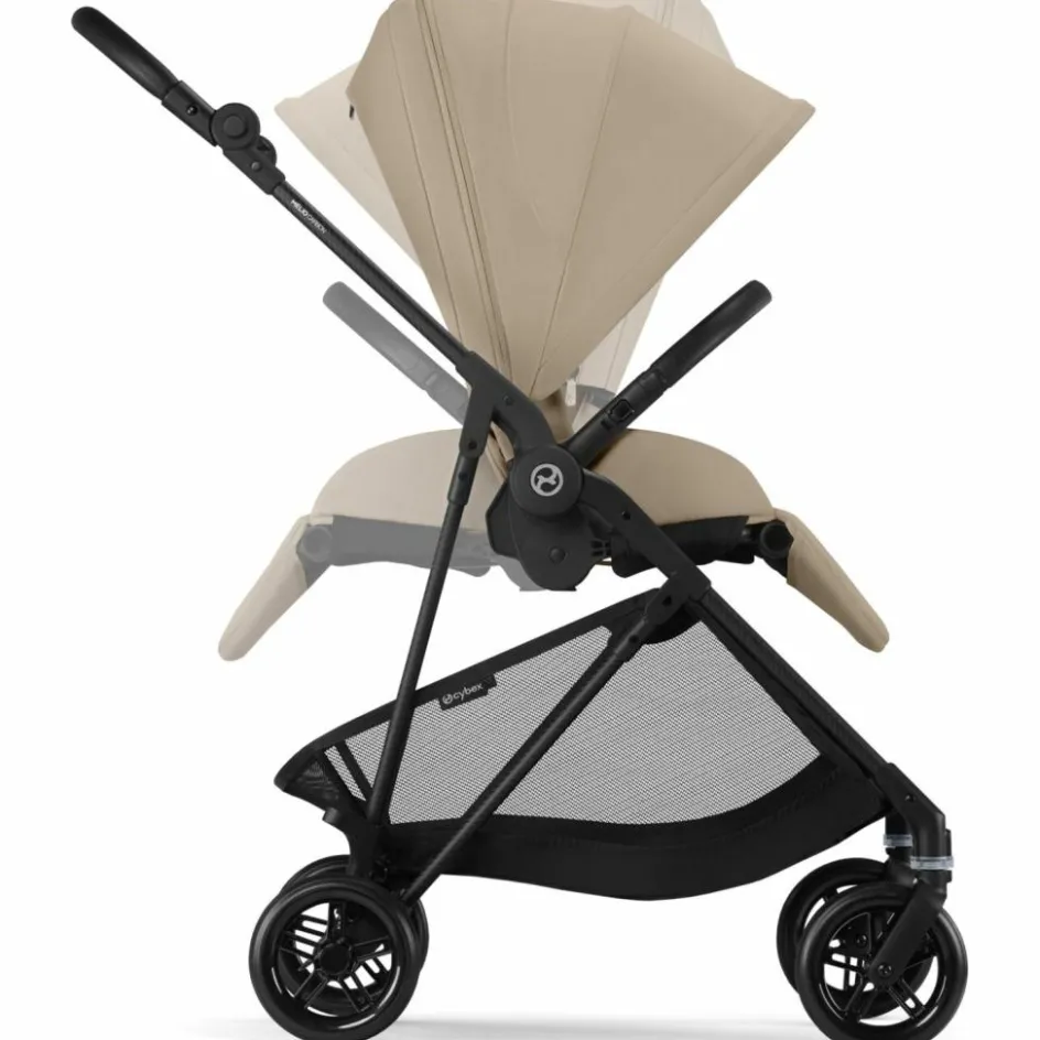 Poussette compacte Melio Carbon Almond Beige|Cybex Outlet