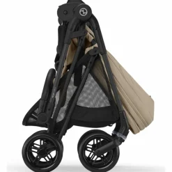 Poussette compacte Melio Carbon Almond Beige|Cybex Outlet