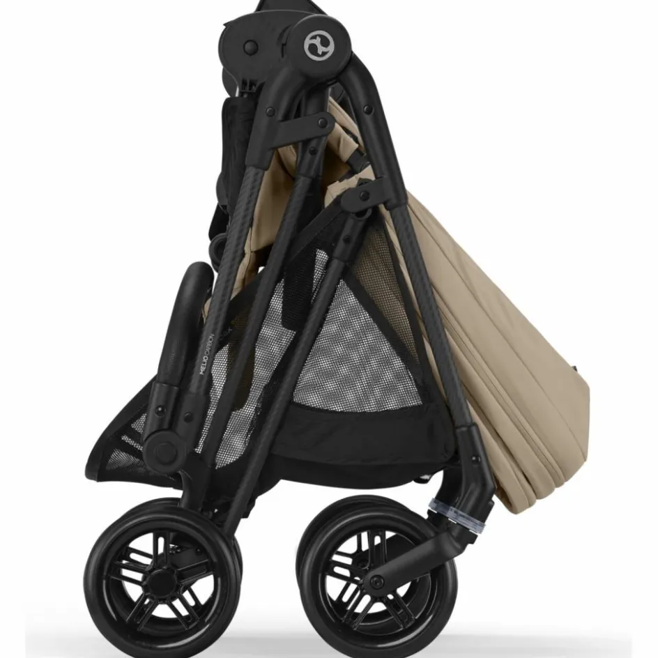 Poussette compacte Melio Carbon Almond Beige|Cybex Outlet