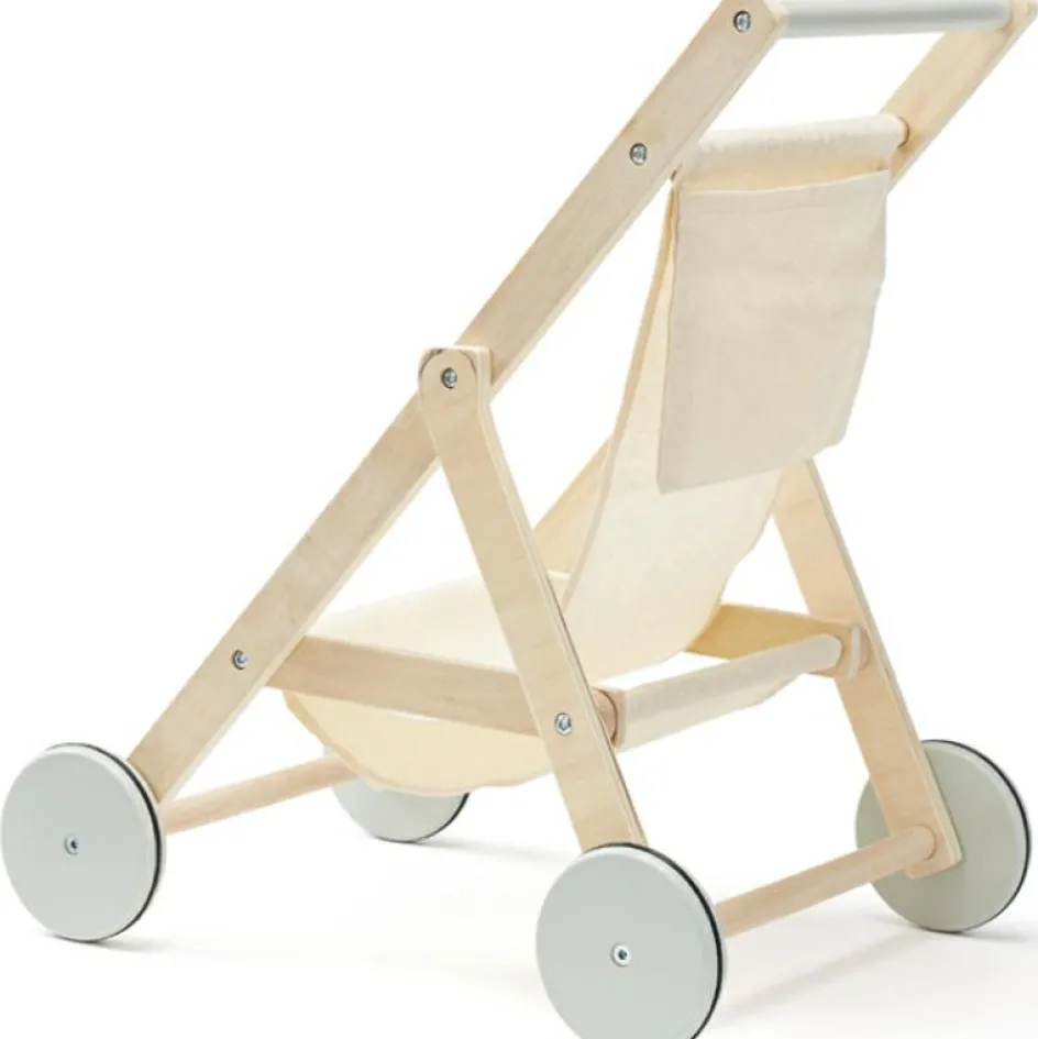 Hot Kid's Concept Poussette en bois pour poupée nature
