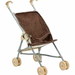 Poussette pour poupée Gaze Léopard Marron|Atelier Wagram Discount