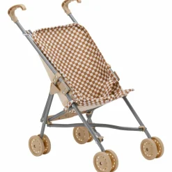 Poussette pour poupée Gaze Damier|Atelier Wagram Discount