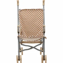 Poussette pour poupée Gaze Damier|Atelier Wagram Discount