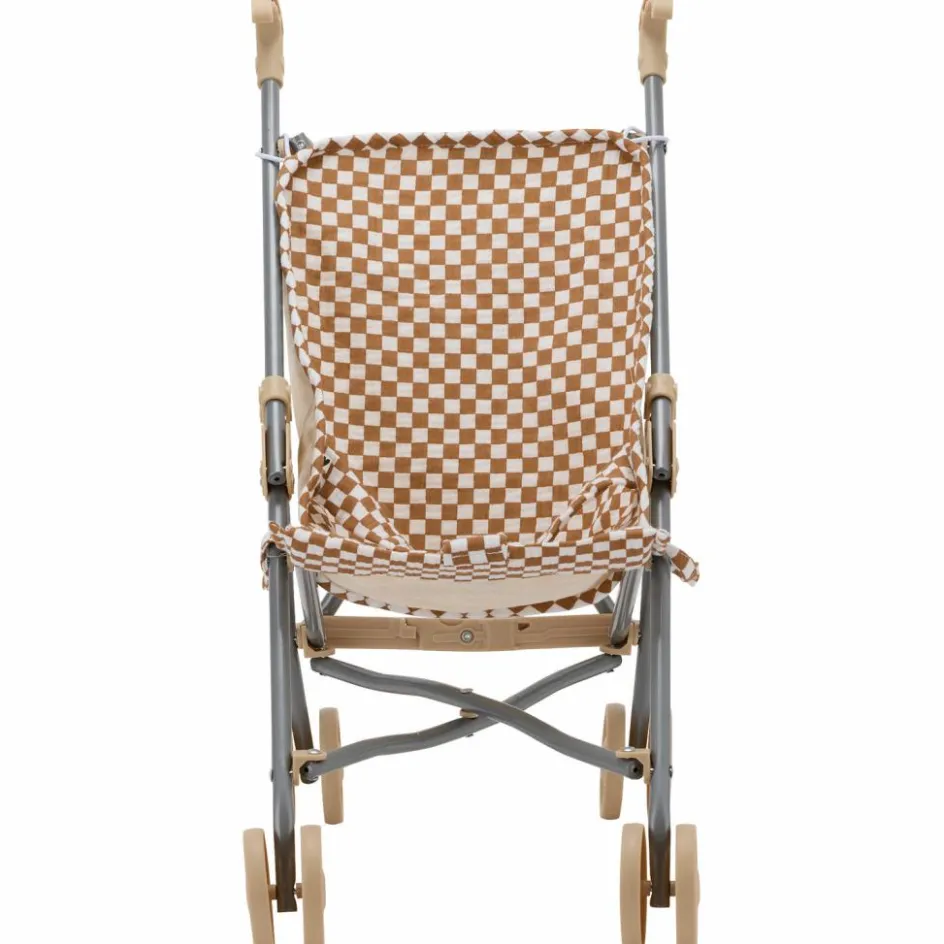 Poussette pour poupée Gaze Damier|Atelier Wagram Discount
