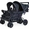 Clearance Childhome Poussette quadruple noir