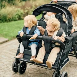 Clearance Childhome Poussette quadruple noir