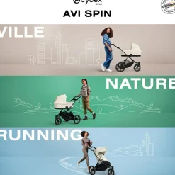 Poussette tout-terrain AVI SPIN Fog Grey|Cybex Clearance
