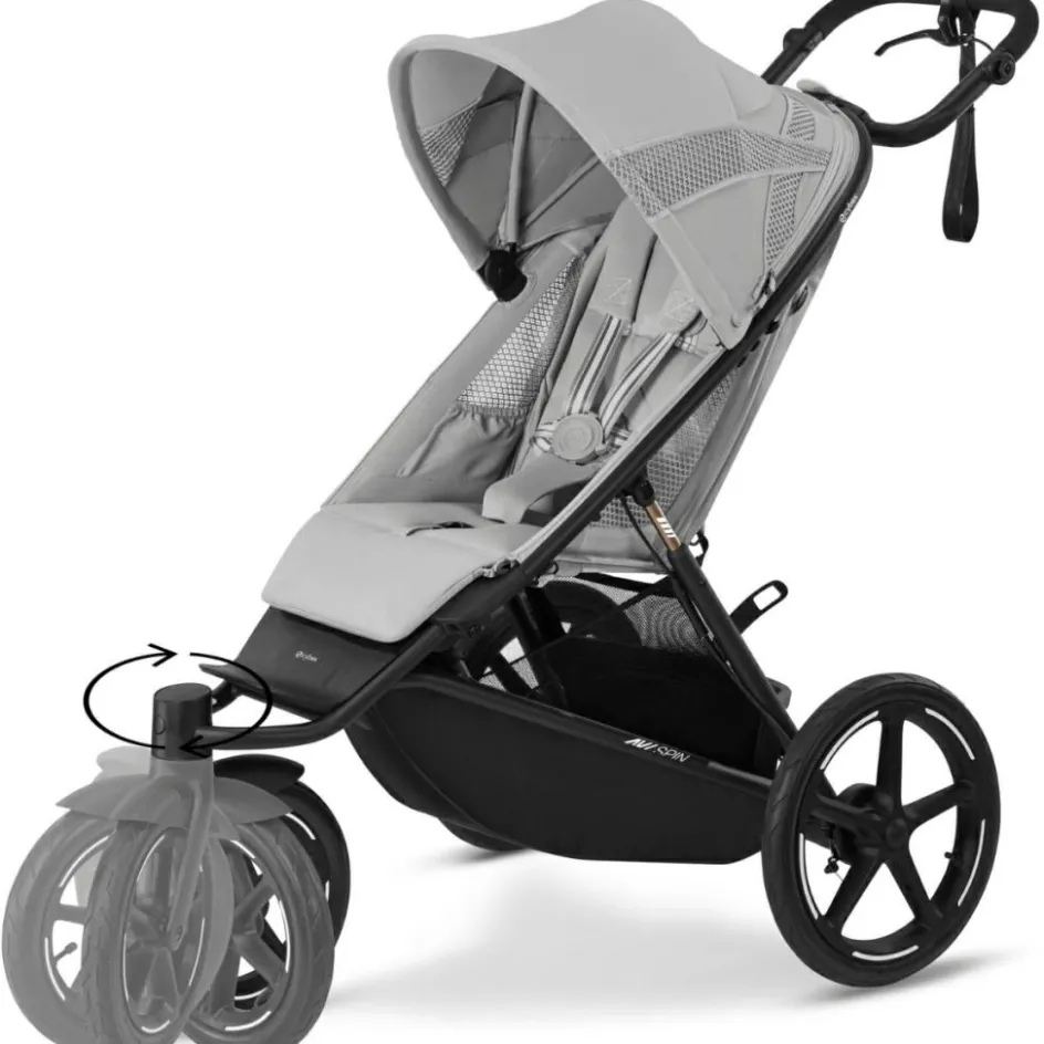 Poussette tout-terrain AVI SPIN Fog Grey|Cybex Clearance