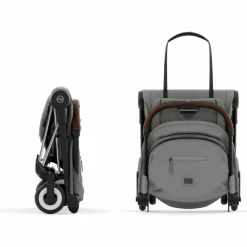 Poussette ultra-compacte COYA châssis Chrome Mirage Grey|Cybex Hot