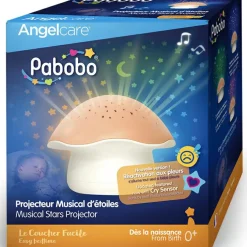 New Pabobo Projecteur d'étoiles Champignon rose