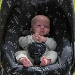 Hot Dooky Protection pour sangles de siège auto universel Romantic Leaves Noir