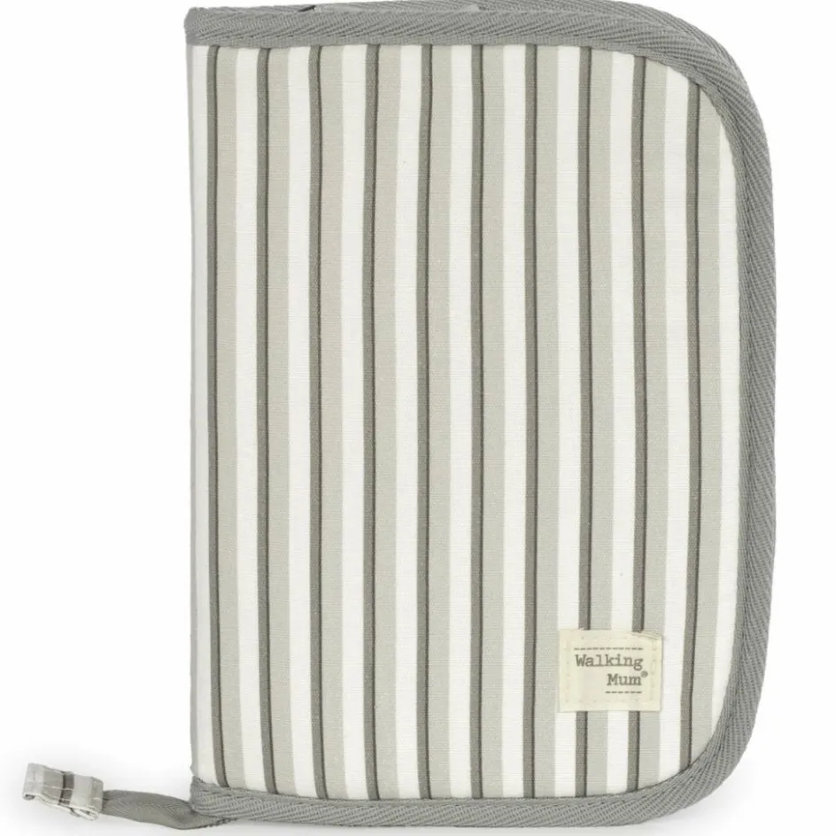 Hot Walking Mum Protège carnet de santé Botton Rayures