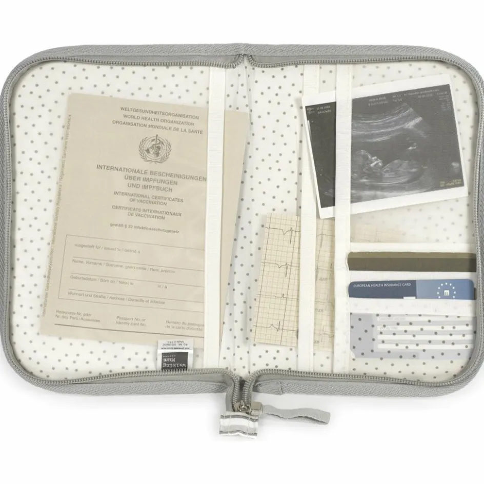 Hot Walking Mum Protège carnet de santé Botton Rayures