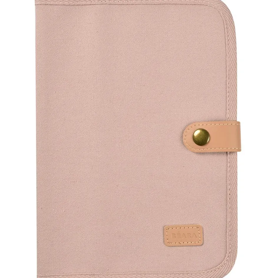 Protège carnet de santé Canvas rose poudré|Béaba Best