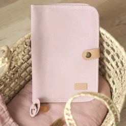 Protège carnet de santé Canvas rose poudré|Béaba Best