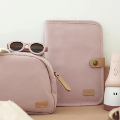 Protège carnet de santé Canvas rose poudré|Béaba Best