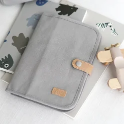 Outlet Béaba Protège carnet de santé Canvas gris perle