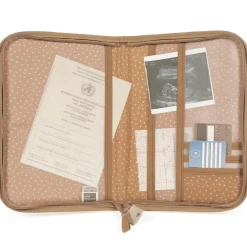 Protège carnet de santé coeurs Poppy Cannelle|Walking Mum Sale