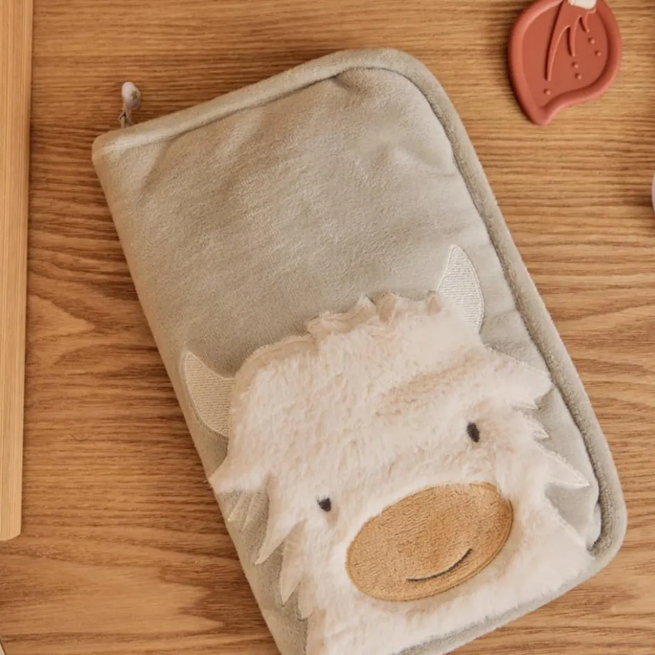 Protège carnet de santé fausse fourrure verte Fluffy|Noukie's New