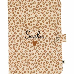 Hot Atelier Wagram Protège carnet de santé Gaze Léopard (personnalisable)