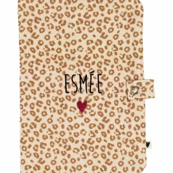 Hot Atelier Wagram Protège carnet de santé Gaze Léopard (personnalisable)