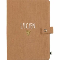 Protège carnet de santé Gaze Camel (personnalisable)|Atelier Wagram Online