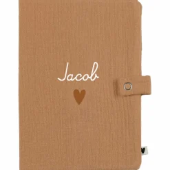 Protège carnet de santé Gaze Camel (personnalisable)|Atelier Wagram Online