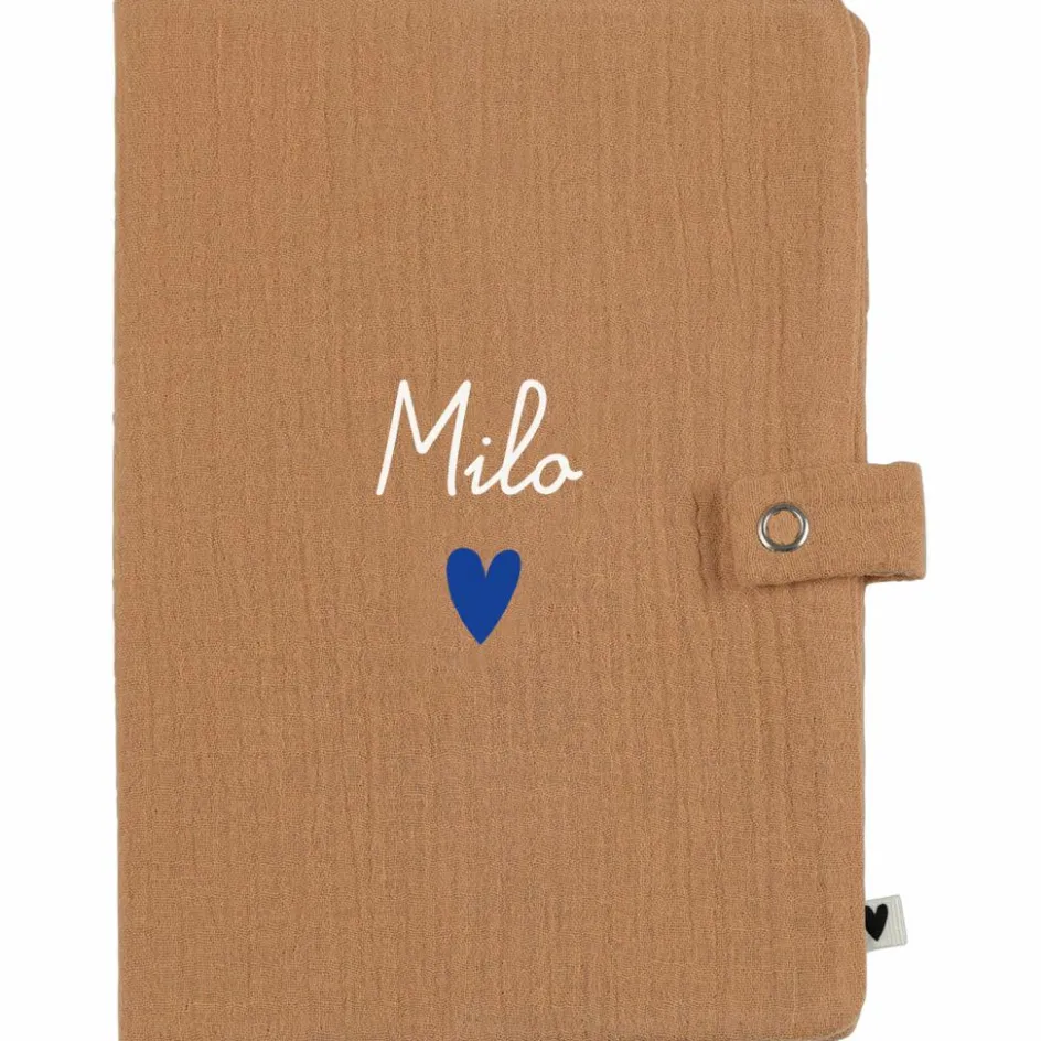 Protège carnet de santé Gaze Camel (personnalisable)|Atelier Wagram Online