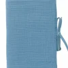 Protège carnet de santé gaze Pierre Bleue|BB & Co Discount