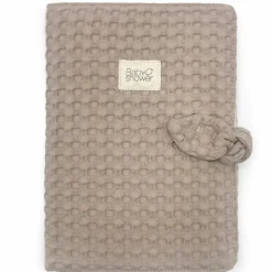 Online Babyshower Protège carnet de santé Knot Gofre Latte