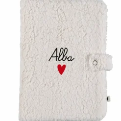 New Atelier Wagram Protège carnet de santé Moumoute Ecru (personnalisable)