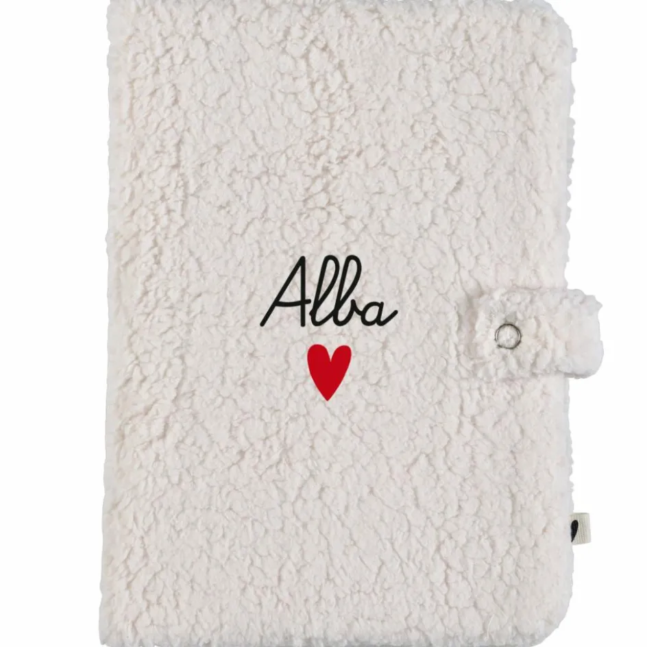 New Atelier Wagram Protège carnet de santé Moumoute Ecru (personnalisable)