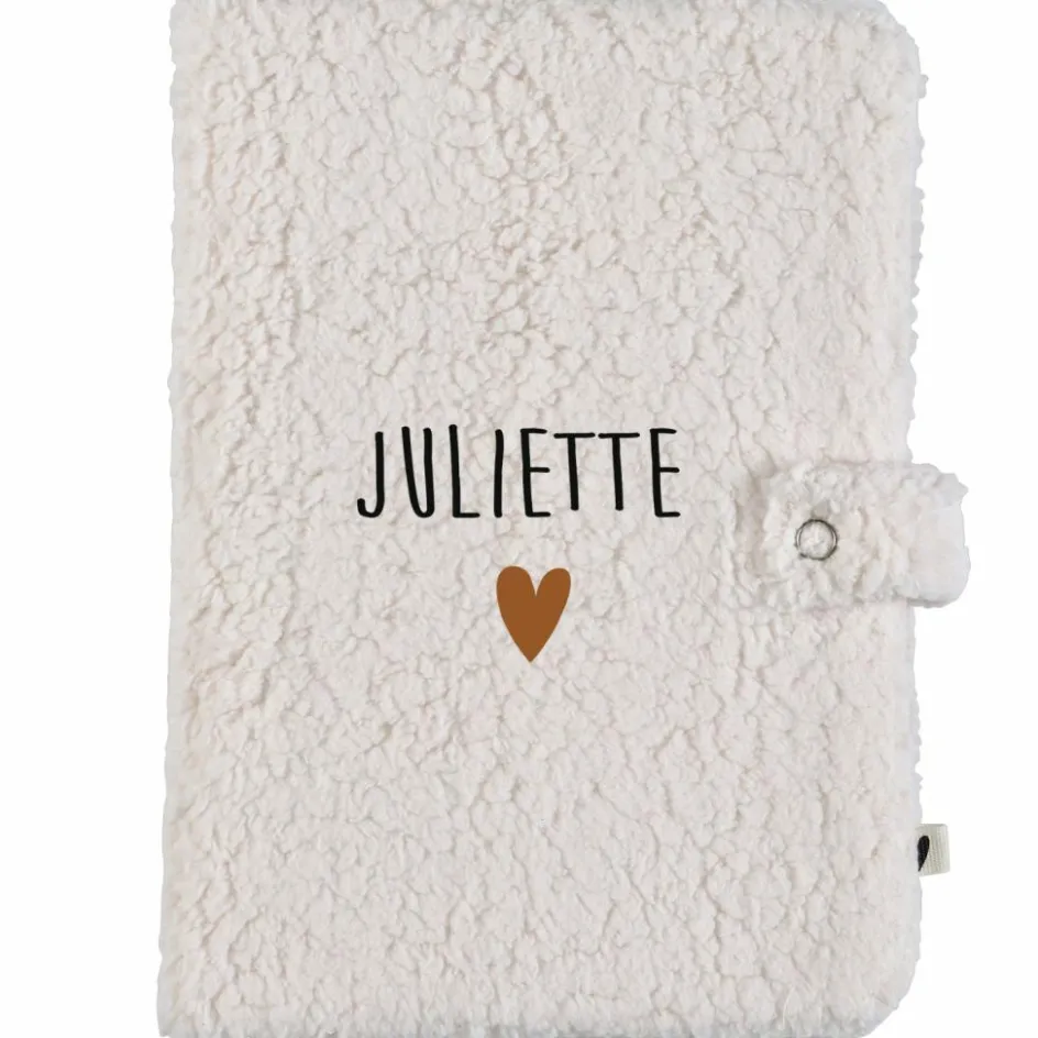 New Atelier Wagram Protège carnet de santé Moumoute Ecru (personnalisable)